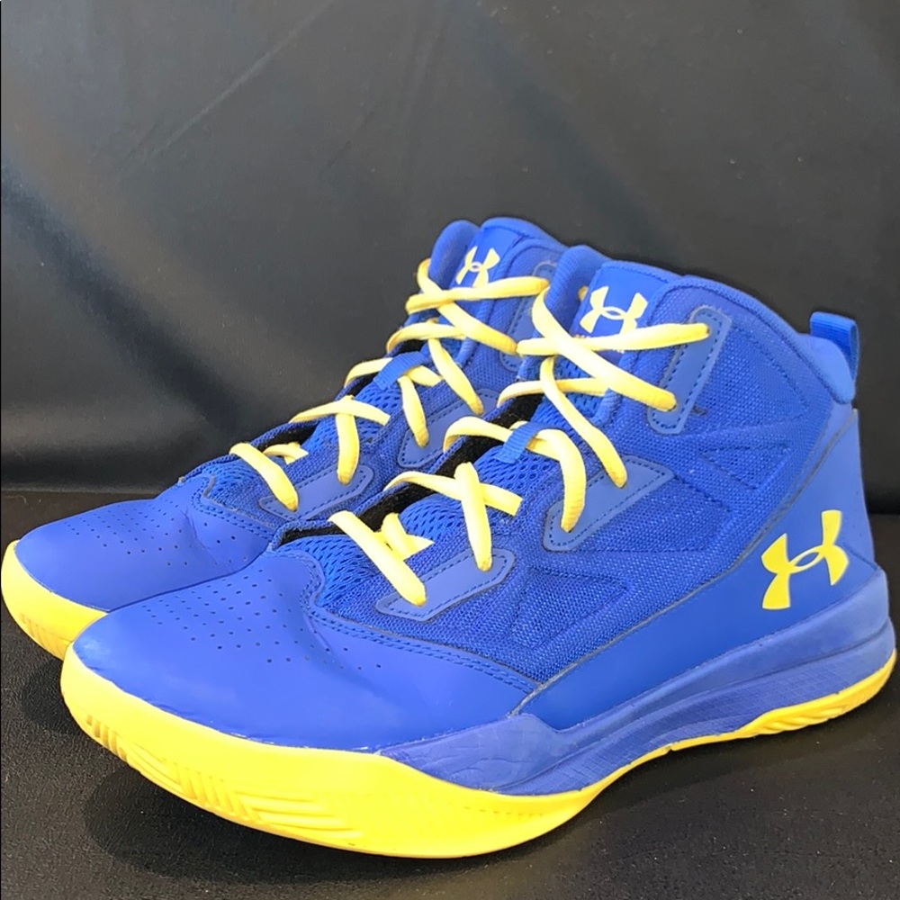 Under Armour Jet Mid (Warriors) Basketball Shoe